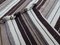 Vintage Turkish Black Striped Hemp Kilim Rug, 1970s 10