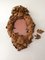 19th Century French Floral Leather Mirror 4