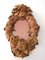 19th Century French Floral Leather Mirror 1