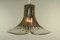 Vintage Glass Gingko Leaf Pendant Lamp from Kalmar Franken KG, 1960s 3