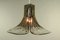 Vintage Glass Gingko Leaf Pendant Lamp from Kalmar Franken KG, 1960s, Image 3