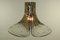 Vintage Glass Gingko Leaf Pendant Lamp from Kalmar Franken KG, 1960s 9