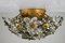 Lampada da soffitto a forma di fiore vintage in vetro diamantato di Banci, anni '50, Immagine 3