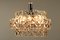 Mid-Century Glass Chandelier from Kinkeldey, 1960s 2