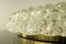 Glass and Brass Flush Mount Ceiling Lamp with Bubble Glass Shade, 1960s 10