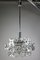 Lámpara de araña Mid-Century de vidrio de Kinkeldy, años 60, Imagen 1