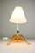 Mid-Century Acrylic Wave Base and Plastic Table Lamp, Image 5