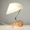 Mid-Century Acrylic Wave Base and Plastic Table Lamp 2