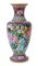 Große antike orientalische Cloisonne Vase 9