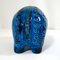 Grande Sculpture Éléphant Série Rimini Blu en Céramique par Aldo Londi pour Bitossi, 1950s 8
