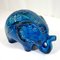 Grande Sculpture Éléphant Série Rimini Blu en Céramique par Aldo Londi pour Bitossi, 1950s 5