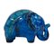 Grande Sculpture Éléphant Série Rimini Blu en Céramique par Aldo Londi pour Bitossi, 1950s 1