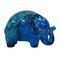 Large Ceramic Rimini Blu Series Elephant Sculpture by Aldo Londi for Bitossi, 1950s 1