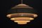 Large Vintage Perforated Metal Ceiling Lamp from Bega, 1970s, Image 16