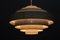 Large Vintage Perforated Metal Ceiling Lamp from Bega, 1970s, Image 14