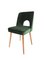 Green Velvet Shell Dining Chairs by Lesniewski for Slupskie Fabryki Mebli, 1962, Set of 6 1