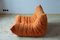 Microfiber Togo Sofa & Lounge Chair by Michel Ducaroy for Ligne Roset, 1970s, Set of 2 12