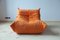 Microfiber Togo Sofa & Lounge Chair by Michel Ducaroy for Ligne Roset, 1970s, Set of 2 15
