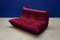 Velvet Togo Sofa & Lounge Chair by Michel Ducaroy for Ligne Roset, 1970s, Set of 2 13