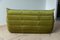Green Olive Velvet Togo Sofa & Lounge Chair by Michel Ducaroy for Ligne Roset, 1970s, Set of 2 4