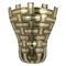 Hollywood Regency Interwoven Aluminium and Brass Corner Sconces, 1960s, Set of 4, Image 1