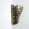 Hollywood Regency Interwoven Aluminium and Brass Corner Sconces, 1960s, Set of 4 5