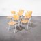 French Industrial Metal Framed Stacking University Dining Chairs, 1960s, Set of 6, Image 3