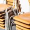 French Industrial Metal Framed Stacking University Dining Chairs, 1960s, Set of 12 4