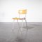 French Industrial Metal-Framed Stacking University Dining Chair, 1960s 1