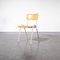 French Industrial Metal-Framed Stacking University Dining Chair, 1960s, Image 1