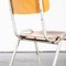 French Industrial Metal-Framed Stacking University Dining Chair, 1960s 9
