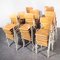 French Industrial Metal-Framed Stacking University Dining Chair, 1960s, Image 6
