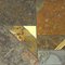 Tavolino brutalista in pietra, ardesia e ottone attribuito a Paul Kingma, Immagine 7