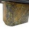 Brutalist Stone, Slate, and Brass Coffee Table Attributed to Paul Kingma 5