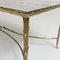 French Gilt Bronze Coffee Table by Maison Charles, 1960s 6