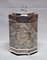 Art Deco Alabaster and Silver Metal Ice Bucket, 1930s 1