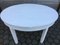 Art Deco White Oval Dining Table, 1940s 6