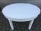 Art Deco White Oval Dining Table, 1940s 1