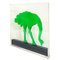 Op-Art Style Green Acrylic Glass Ostrich Sculpture by Gino Marotta 1