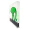 Op-Art Style Straußenskulptur aus grünem Acrylglas von Gino Marotta 3