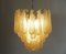 Vintage Italian Murano Glass Ceiling Lamp with 41 Amber Glass Petals, 1981 18