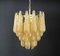 Vintage Italian Murano Glass Ceiling Lamp with 41 Amber Glass Petals, 1981 6