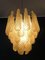 Vintage Italian Murano Glass Ceiling Lamp with 41 Amber Glass Petals, 1981 15