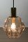 Mid-Century Glass and Brass Pendant Lamp from Limburg, 1960s, Image 6