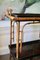 Vintage Chinoiserie Lacquered Bamboo Tray Table 7