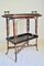 Tavolino vintage in stile cinese in bambù laccato, Immagine 3