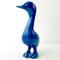 Mid-Century Duck & Sparrows in Blue Ceramic by Georges Cassin, Set of 5 4