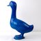 Mid-Century Duck & Sparrows in Blue Ceramic by Georges Cassin, Set of 5 6