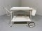 White Steel Serving Cart & Bed Table in One, 1950s, Image 4