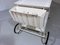White Steel Serving Cart & Bed Table in One, 1950s 24